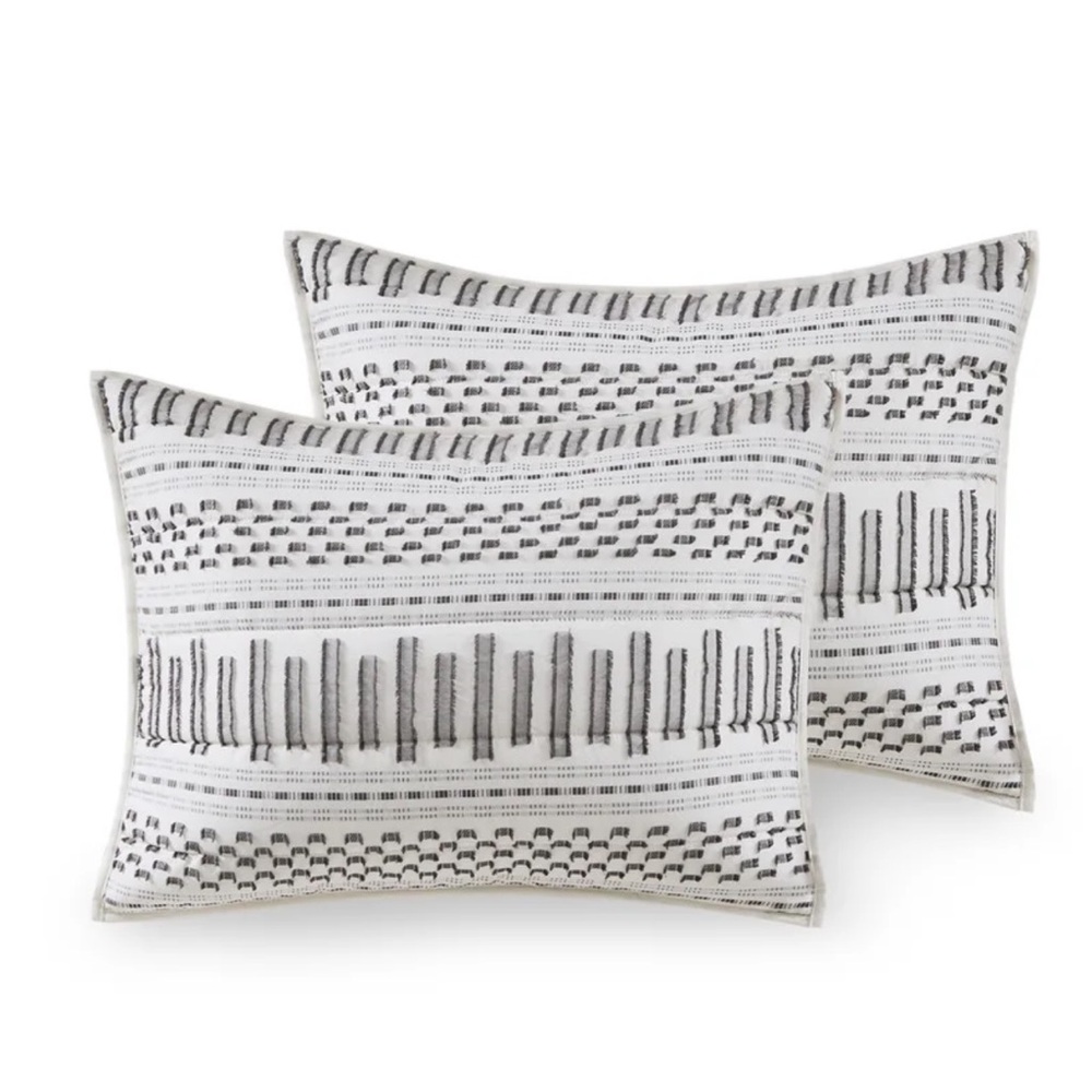 INK+IVY LUXURIOUS 100% COTTON KING PILLOW SHAMS